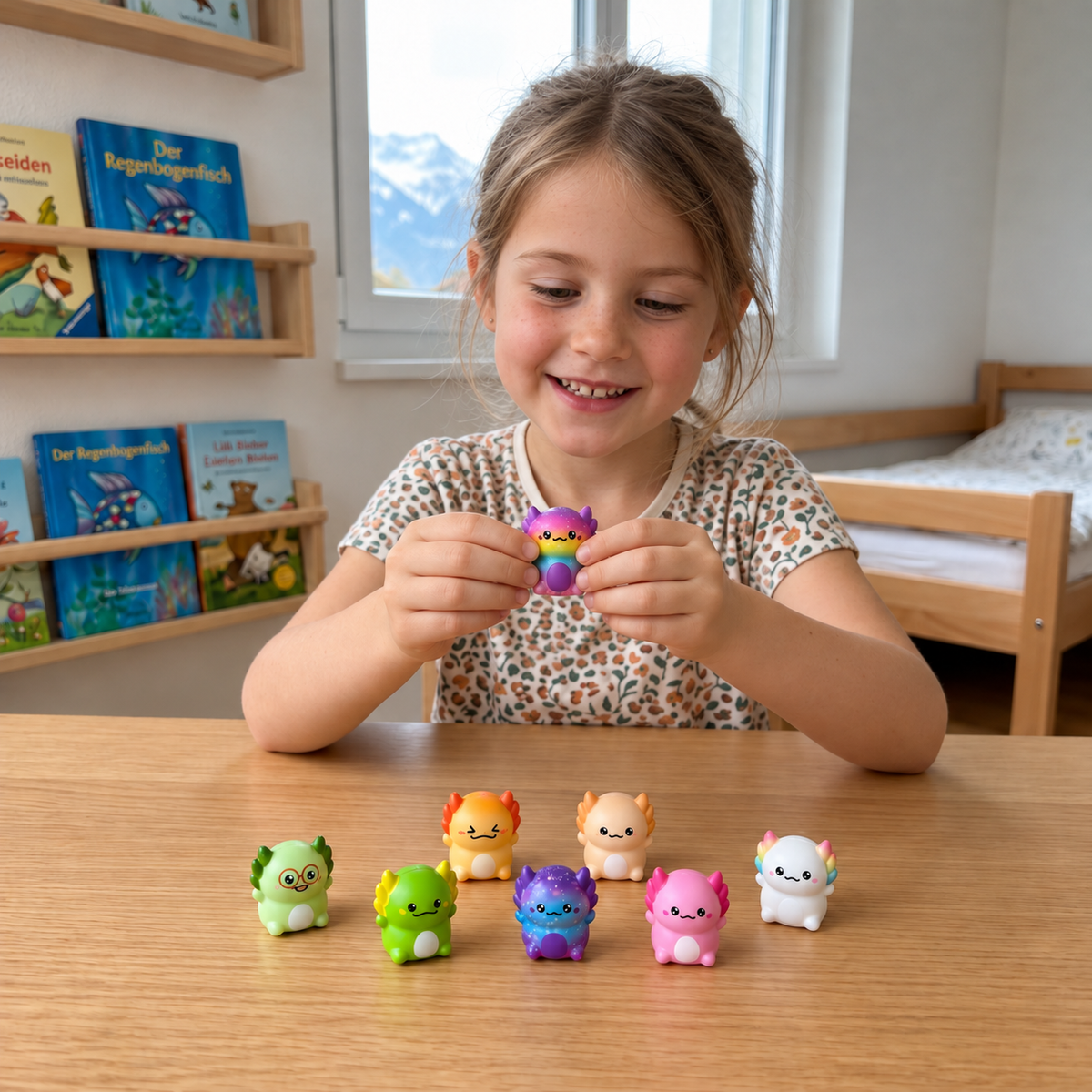 12er-Pack weiche Axolotl-Squishies – Anti-Stress-Spielzeug
