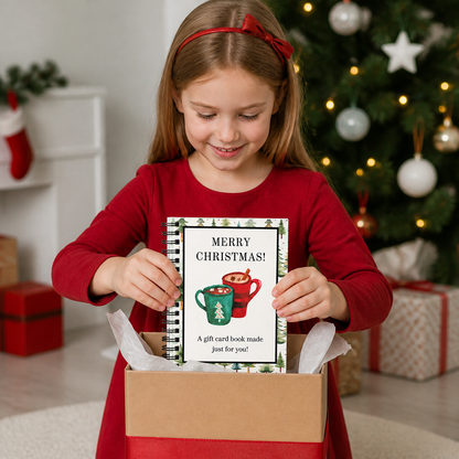 DIY-Weihnachts-Geschenkkartenbuch – Spiralgebundener Geschenk-Organizer für die Feiertage