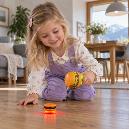 2-in-1 Kreisel & fliegender Spinner mit Starter für Kinder