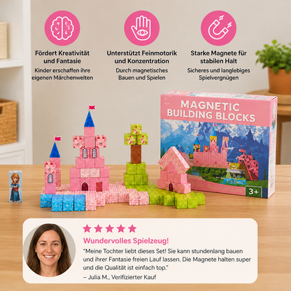 Montessori-Prinzessinnen-Traumschloss-Magnetbausteinset