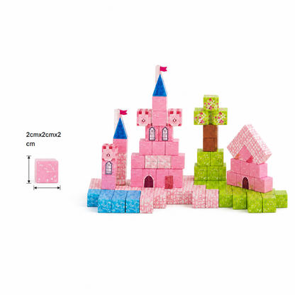 Montessori-Prinzessinnen-Traumschloss-Magnetbausteinset