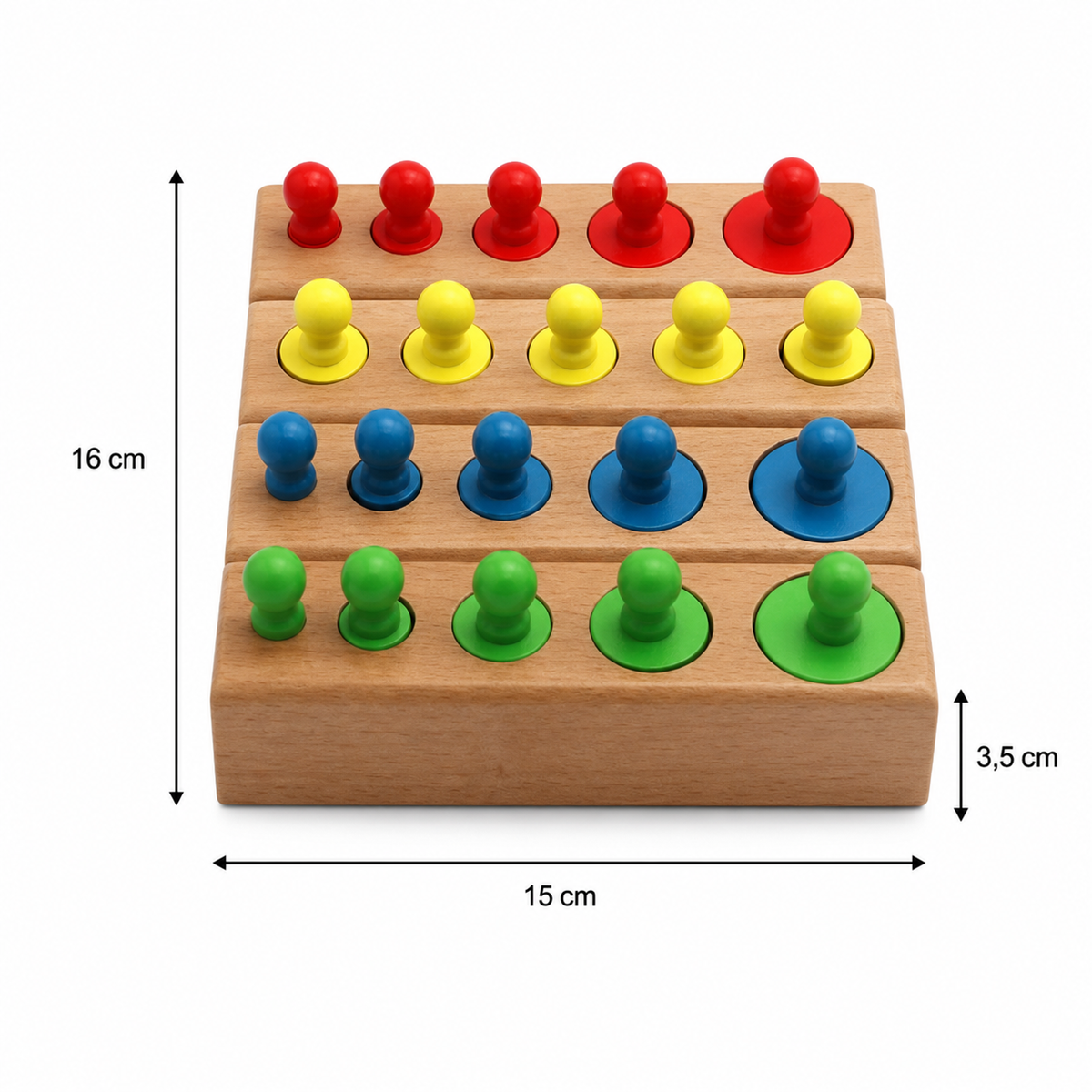Montessori-Holzzylinder-Puzzle