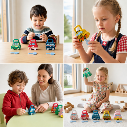 Lock & Play – Montessori-Lernspielzeug für Kleinkinder mit interaktiven Verschlüssen