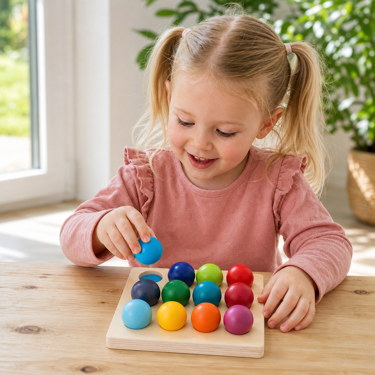 Montessori Regenbogen-Sortierspiel