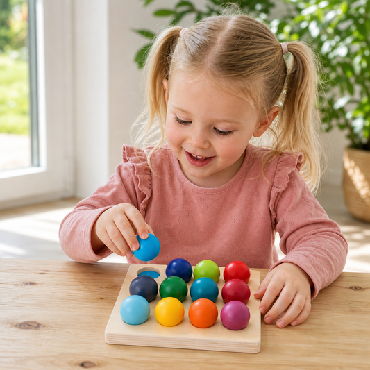 Montessori Regenbogen-Sortierspiel