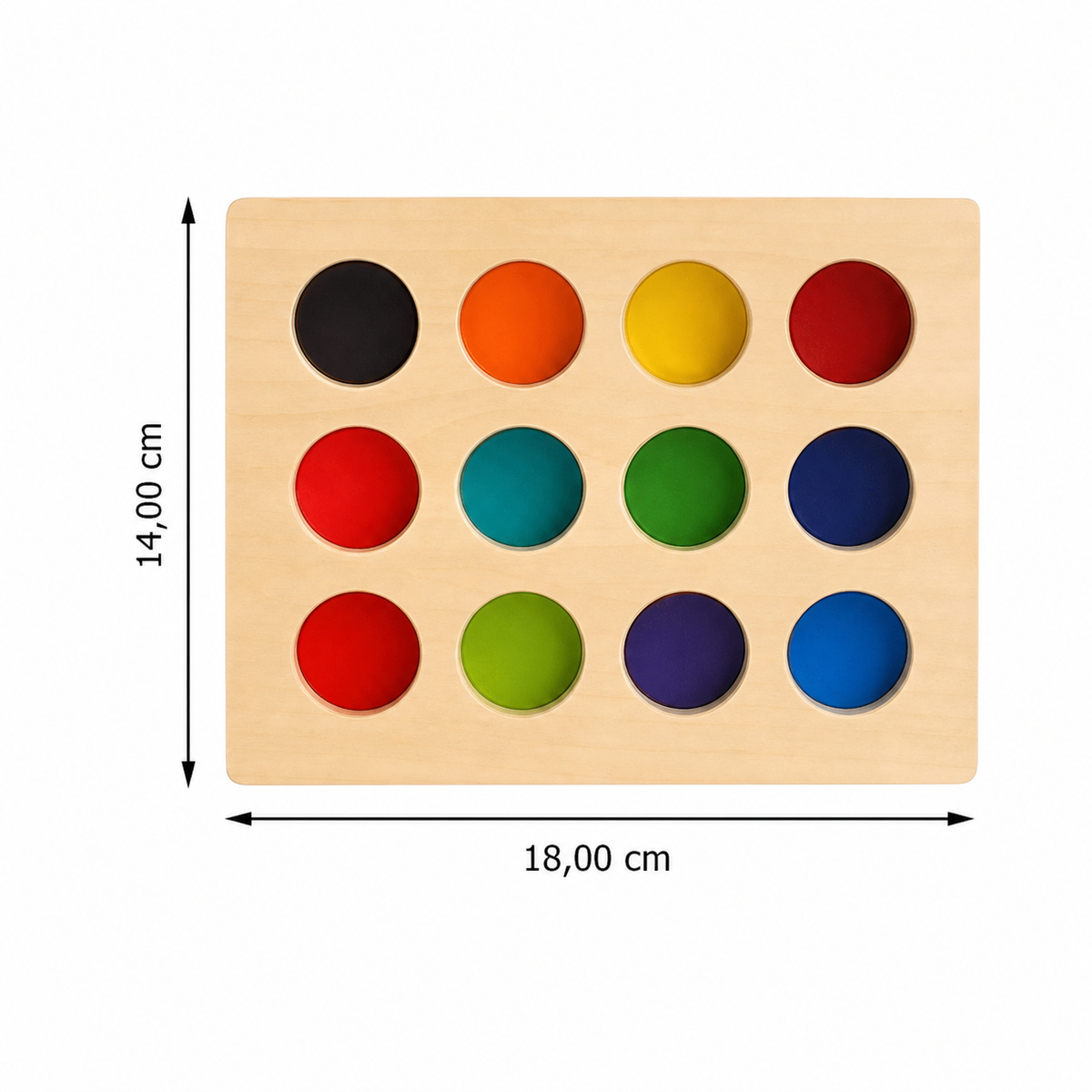 Montessori Regenbogen-Sortierspiel