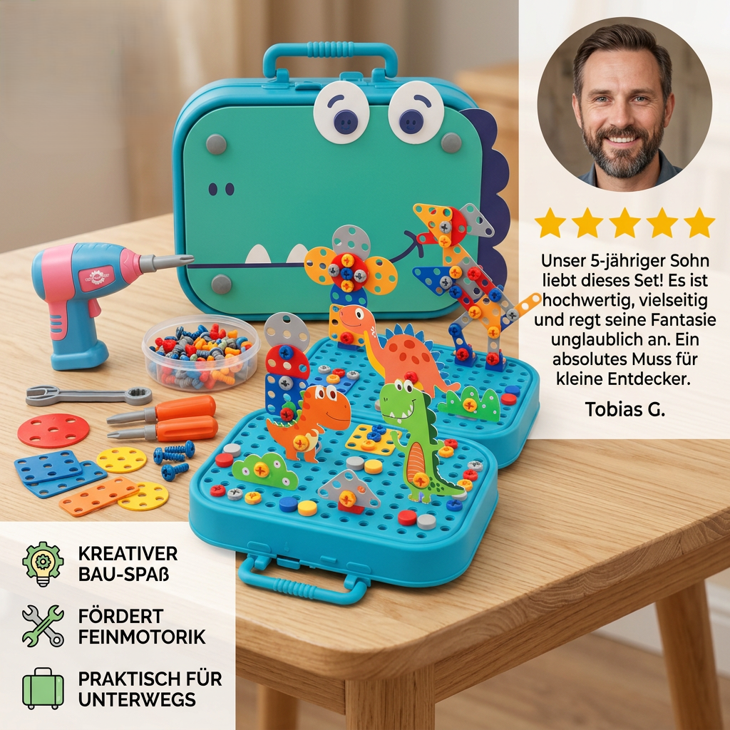 Dino-Baumeister-Konstruktionsset für Kinder