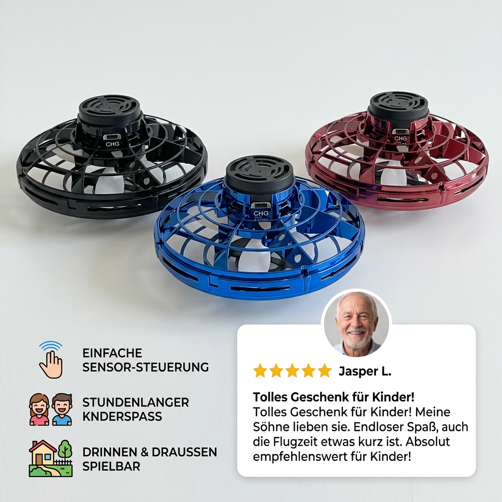 FlySphere – Lass sie fliegen! Infrarotgesteuertes UFO