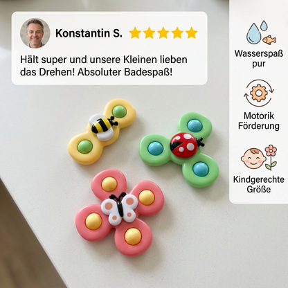 Interaktives Badespielzeug mit Drehrad – So macht Baden Spaß!