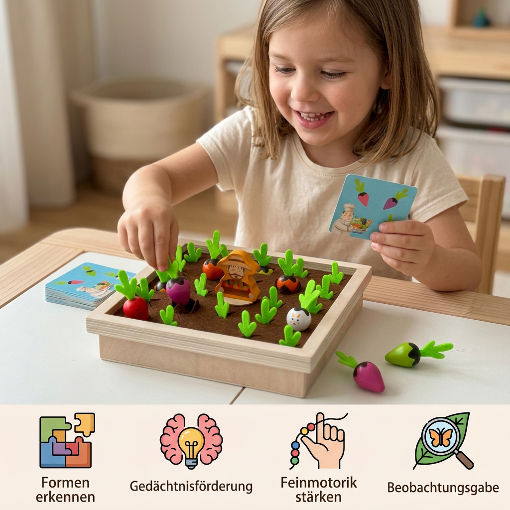 Montessori-Filzspielzeug Bauernhof