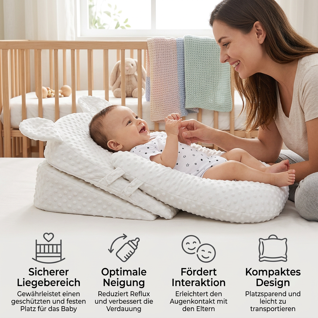 Babykissen mit verstellbaren Höhenstufen