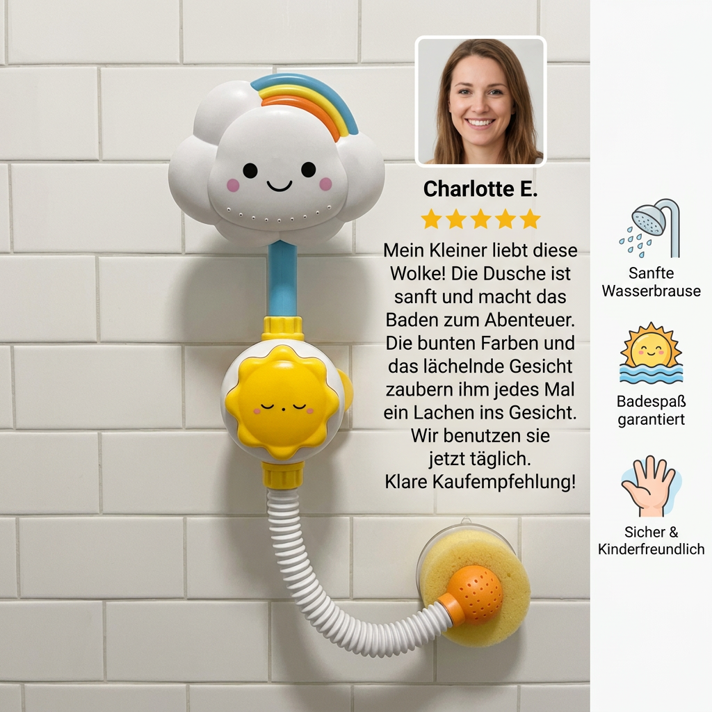 Baby-Badespielzeug – Wolken-Duschkopf