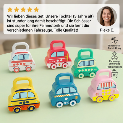 Lock & Play – Montessori-Lernspielzeug für Kleinkinder mit interaktiven Verschlüssen