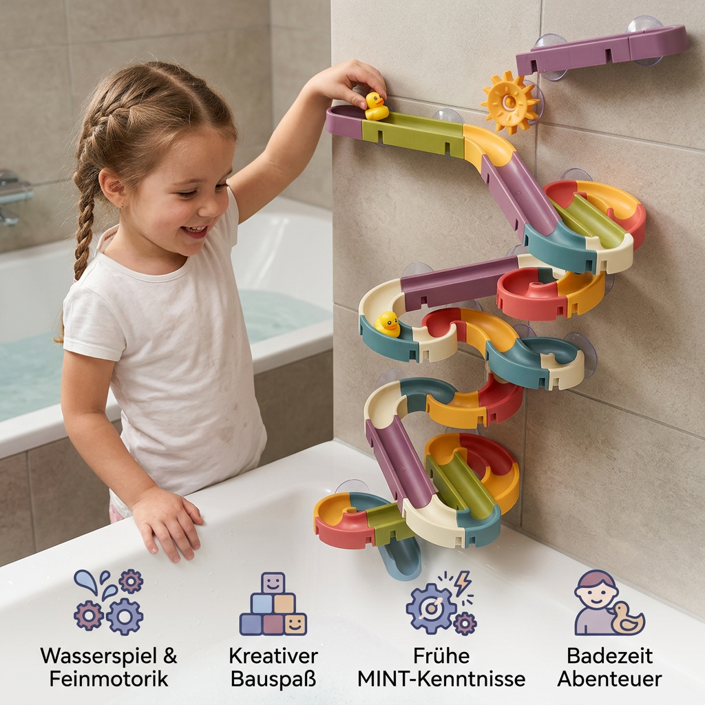 Rutschende Enten – Badespielzeug für Kinder