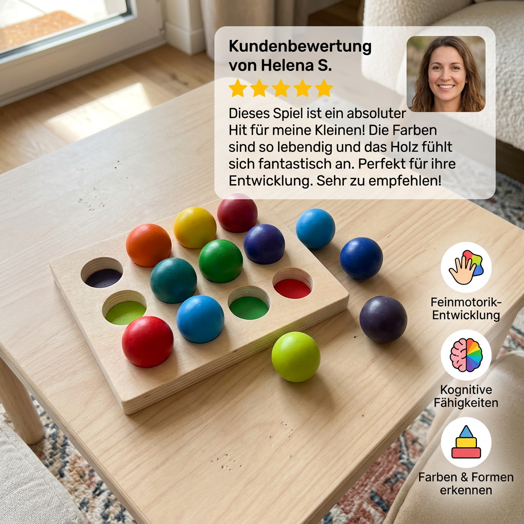 Montessori Regenbogen-Sortierspiel