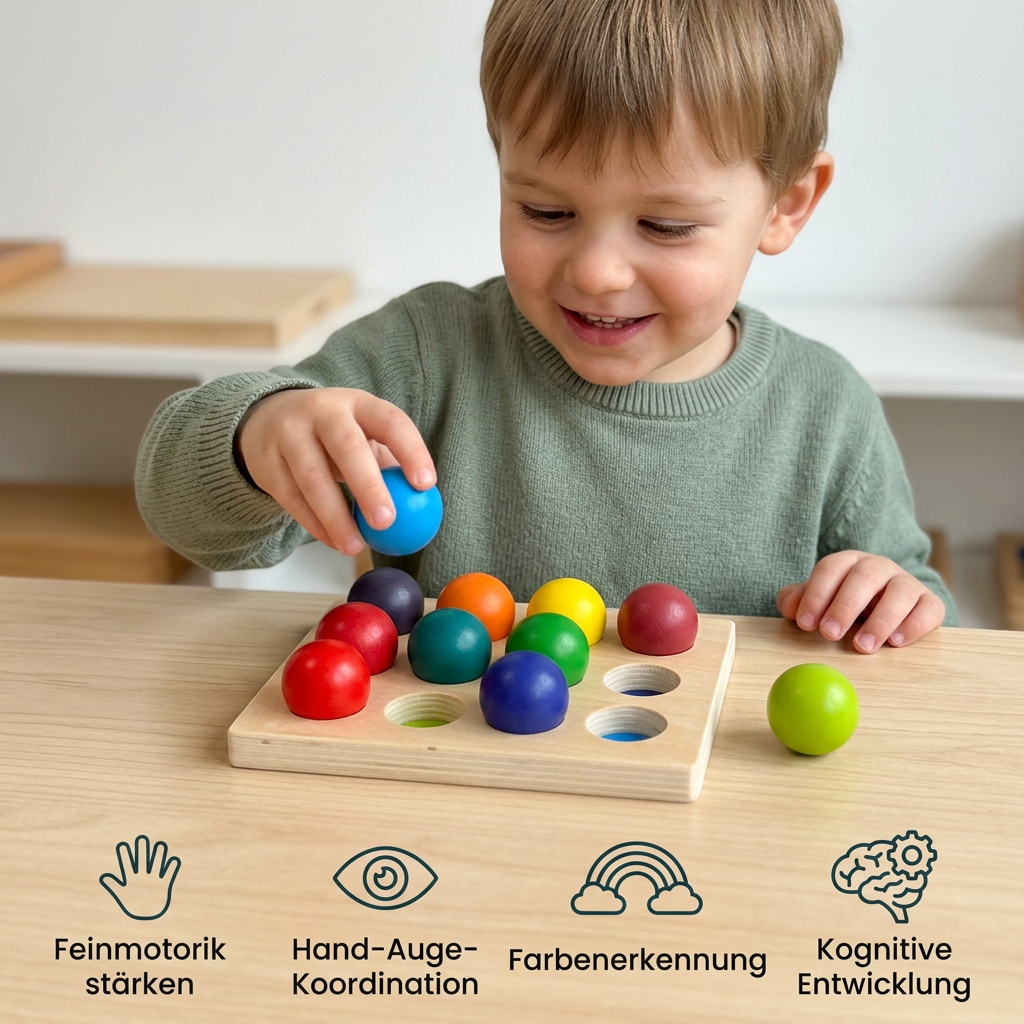 Montessori Regenbogen-Sortierspiel