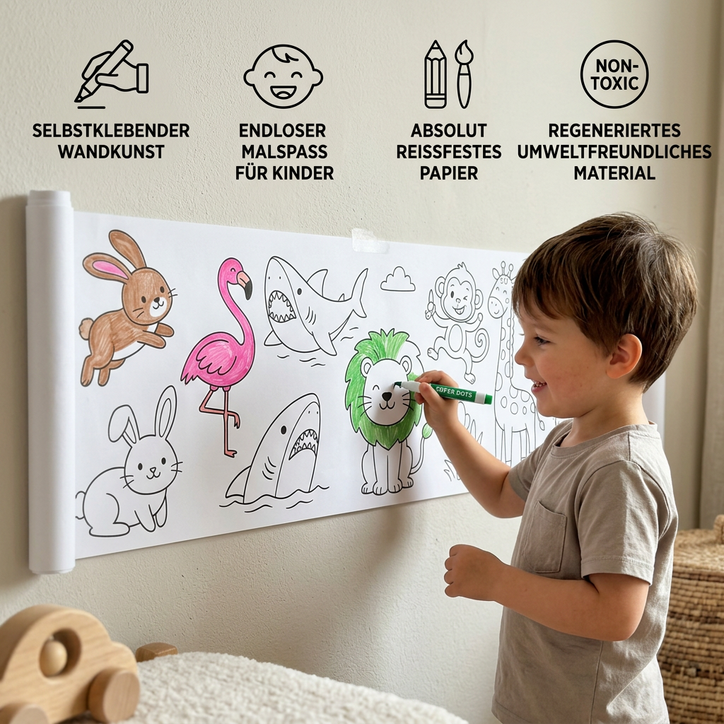 ArtRoll – Zeichenrolle zum Aufkleben an der Wand