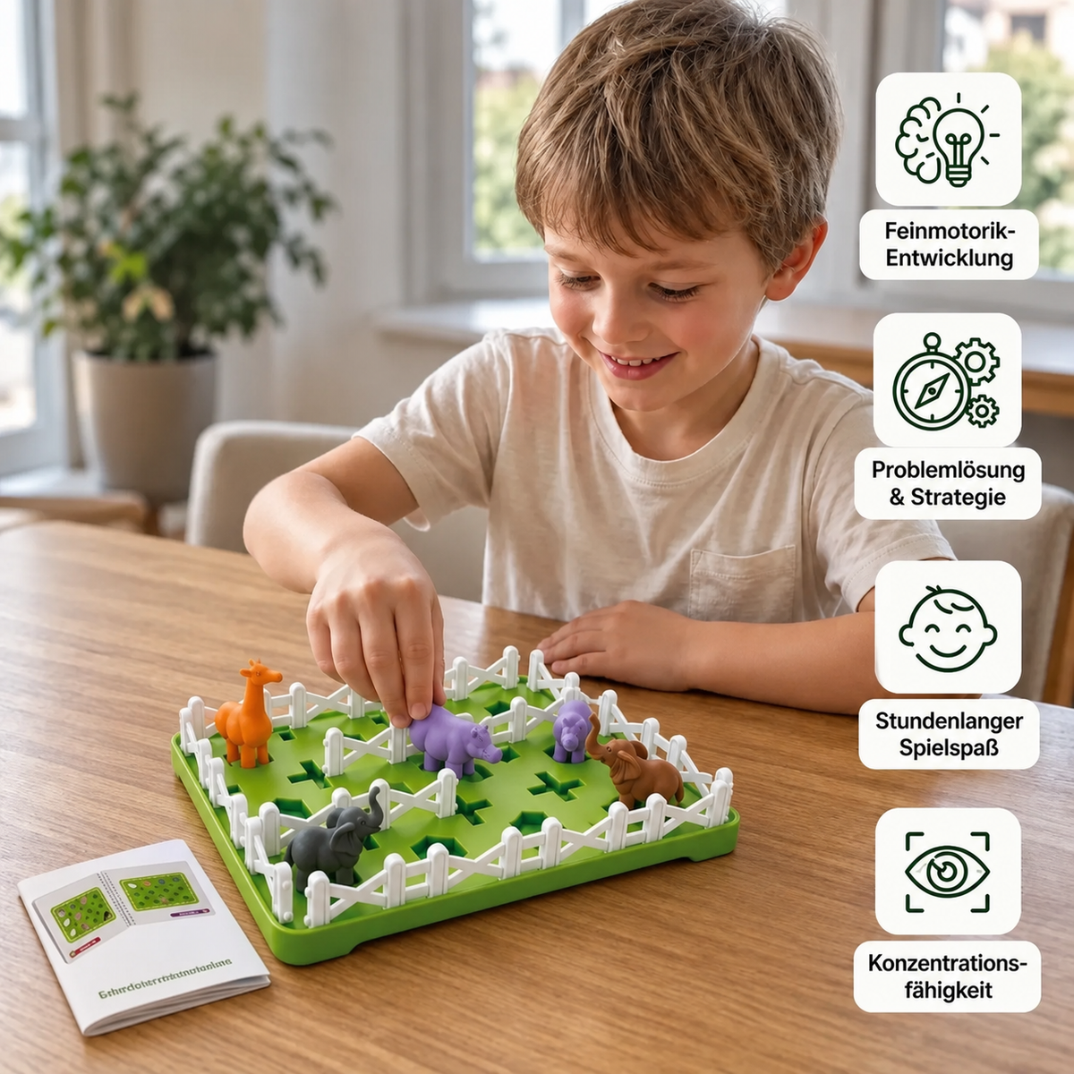 Montessori-Bauernhoftier-Puzzle und Lernspiel