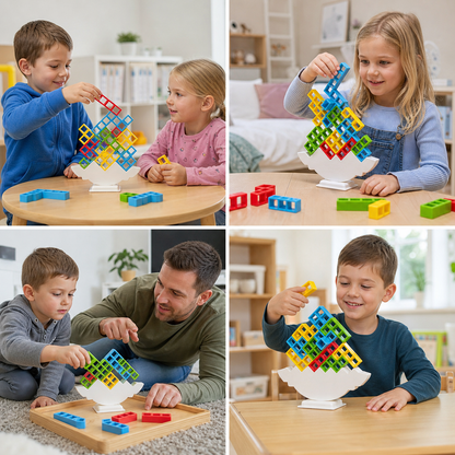 BlockTower – Balance-Stapelbrett