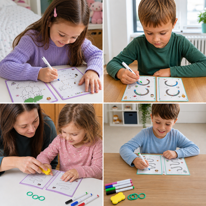 MagicLines – Magisches Nachzeichnungsbuch-Set