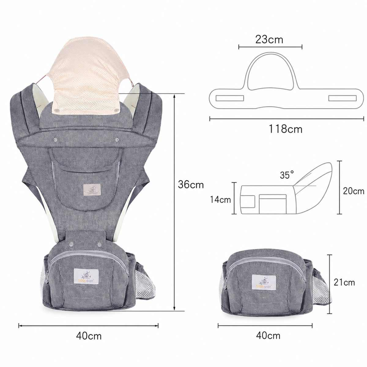 ActiveBuddy – 3-in-1-Babytrage