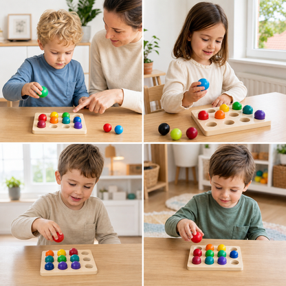 Montessori Regenbogen-Sortierspiel