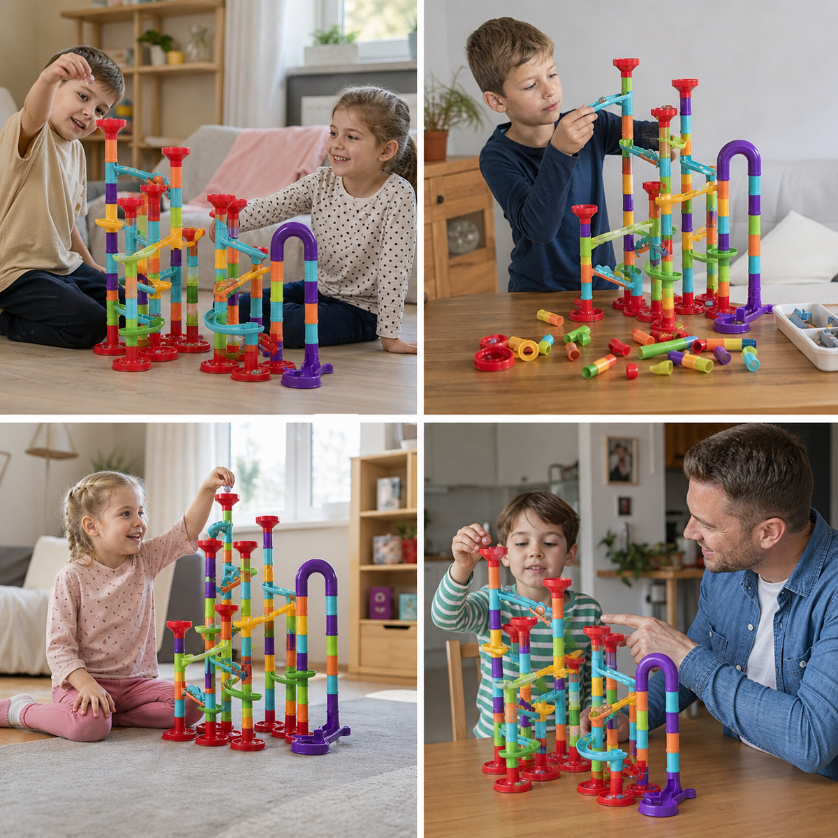 Murmelbahn-Baukasten für Spielspaß