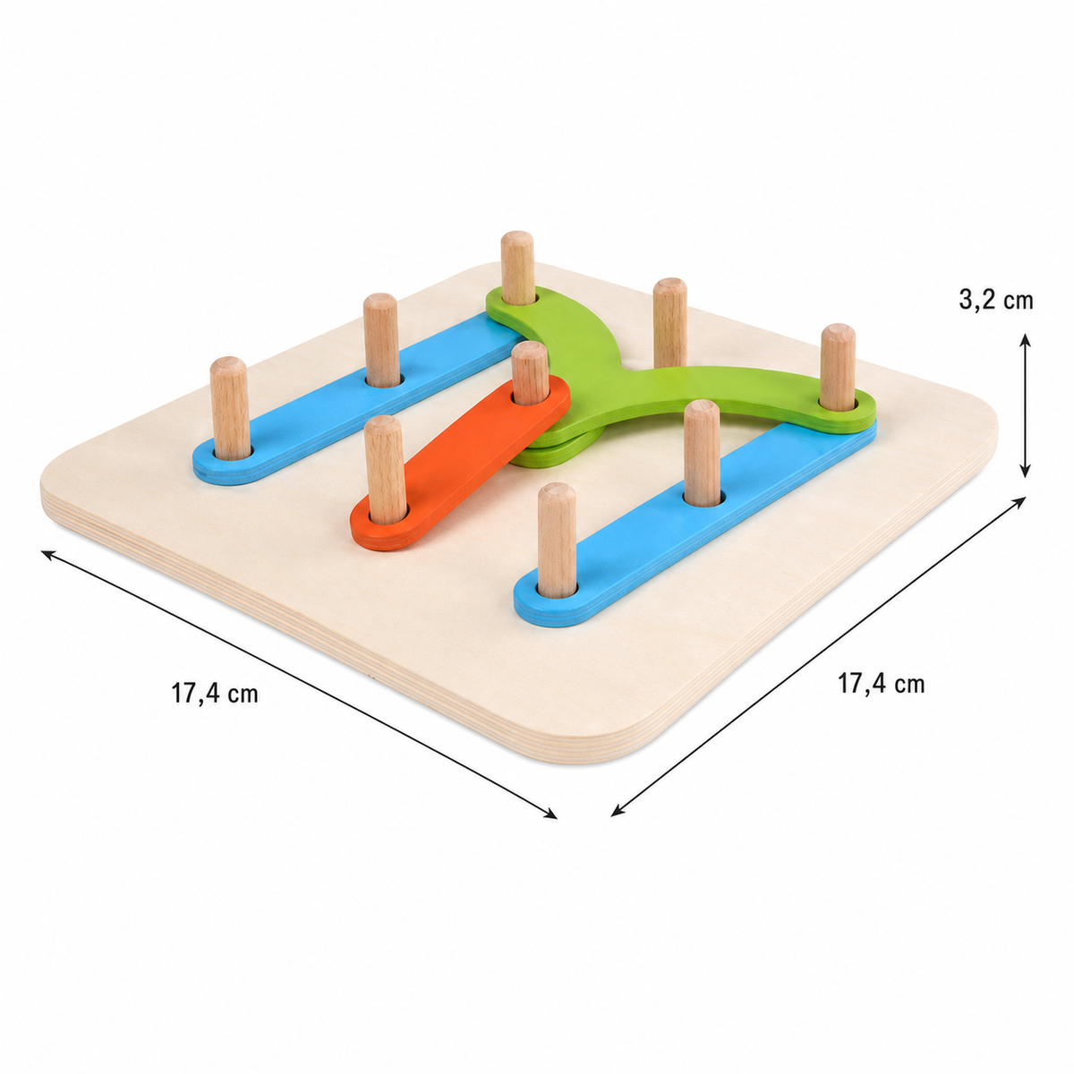 Montessori-Lernpuzzle aus Holz