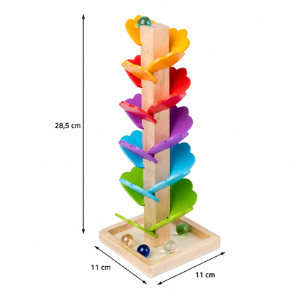 Montessori-Murmelbahn aus Holz