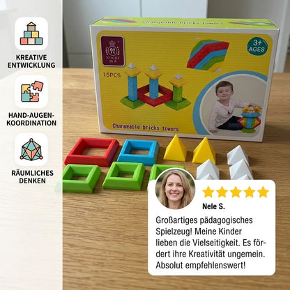 Kinderfreundliche Montessori-Stapelsteine