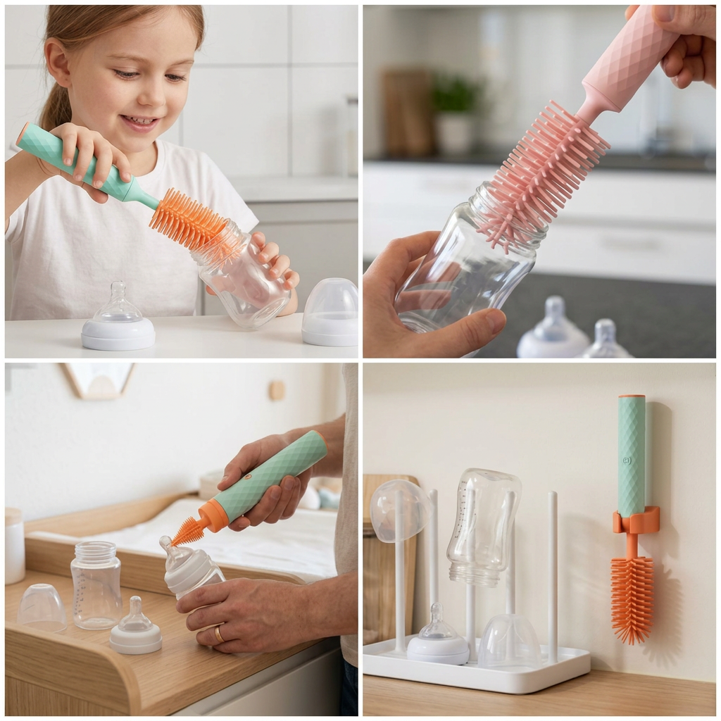 BottleClean – Elektrisches Babyflaschen-Reinigungsset