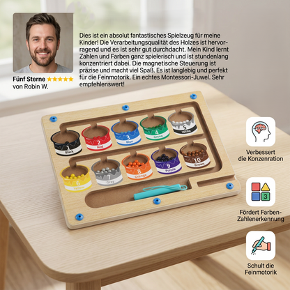 WonderMaze – Magnetisches Montessori-Labyrinth-Spielzeug