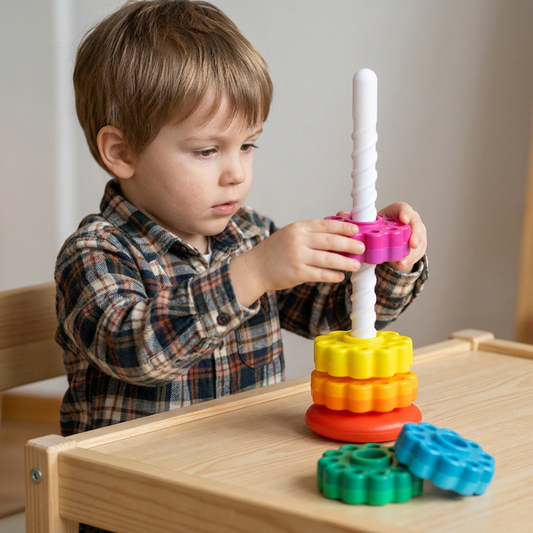Spinbow – Farbenreicher Lern- und Spielturm für Kinder