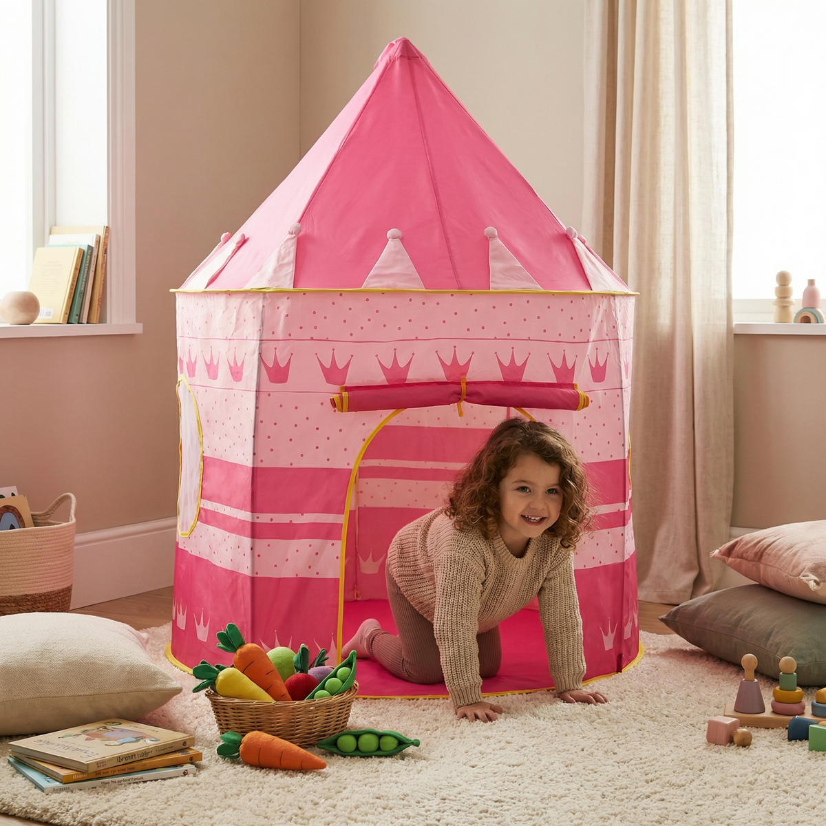 Outdoor & Indoor Sternenhimmel Kinder-Spielzelt – Magisches Schloss für kleine Abenteurer