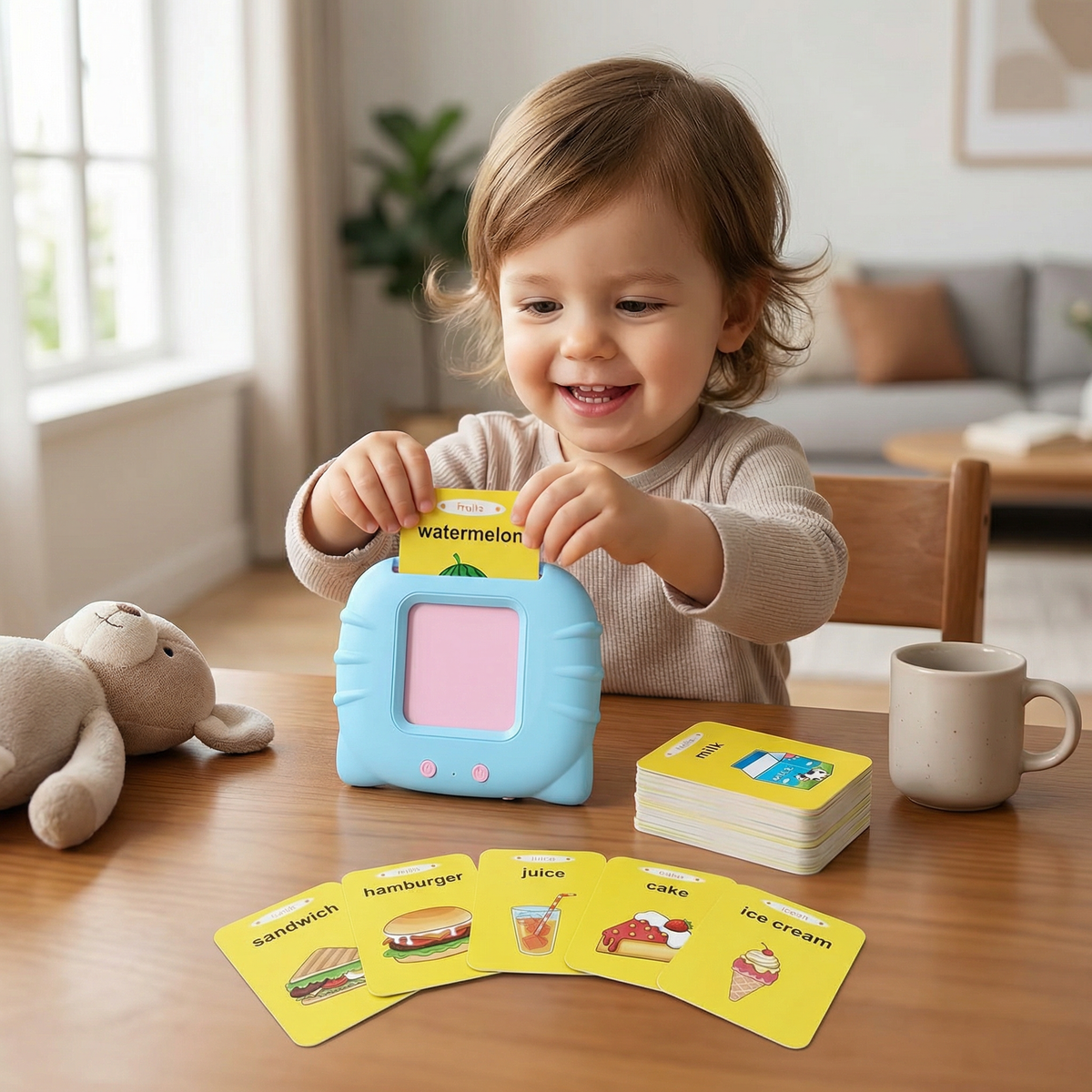 Sprechende englische Lernkarten – Interaktives Lernspiel für Kinder