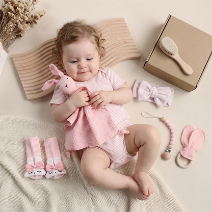6-Teiliges Neugeborenen Geschenkbox Set  – Baby Erstausstattung