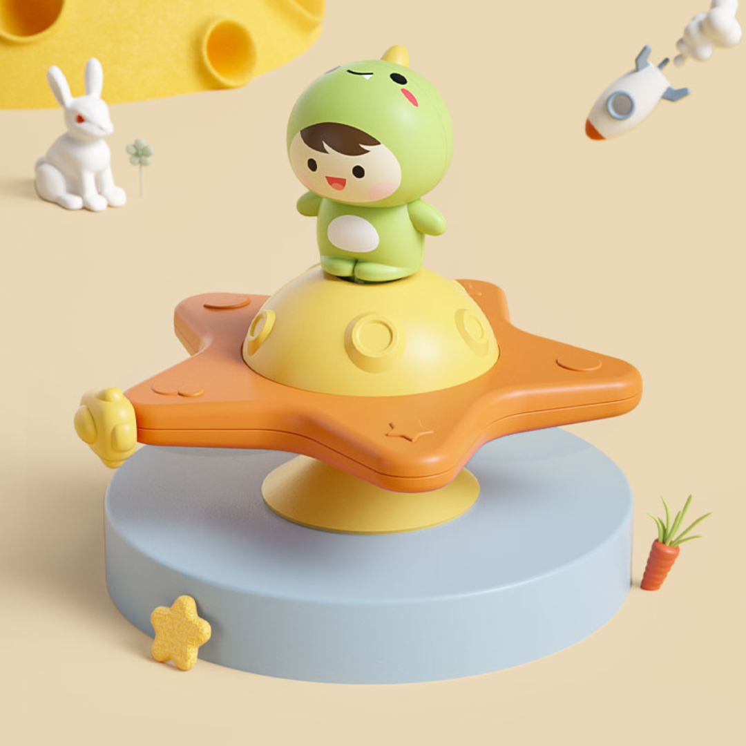 Montessori Saugnapf Spinner – Rotierendes Lernspielzeug