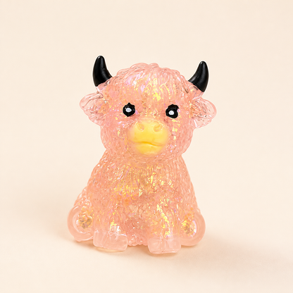 Mini-Highland-Rind-Squishy als Anti-Stress-Spielzeug