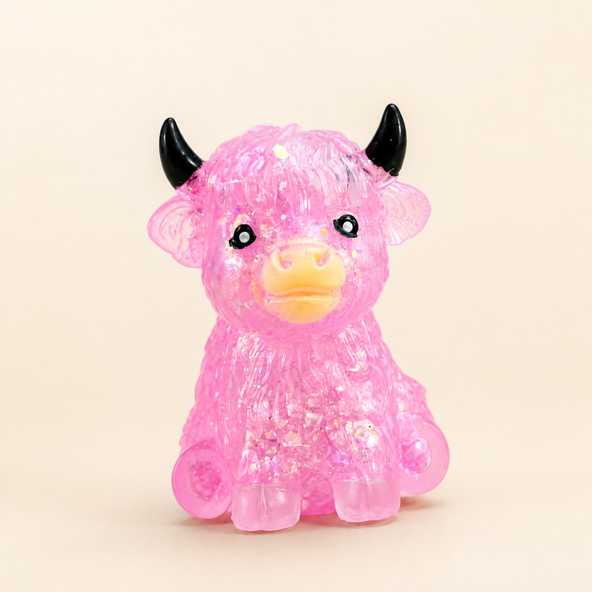 Mini-Highland-Rind-Squishy als Anti-Stress-Spielzeug