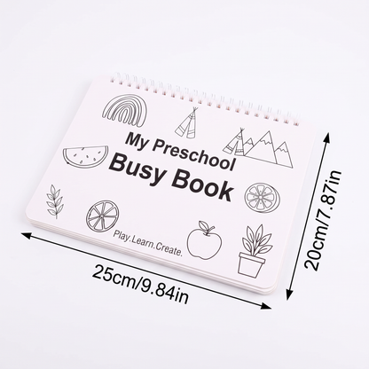 Montessori-Aktivitätsbuch – Wiederverwendbares Lernbuch für Vorschulkinder