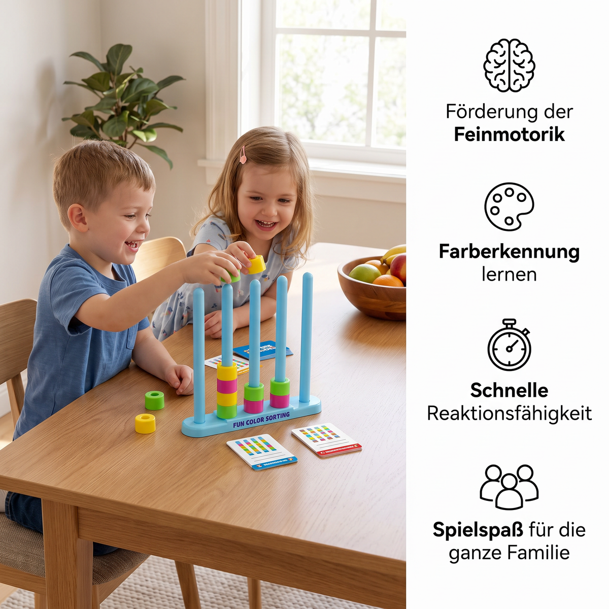 Color Stack Challenge – Rasantes Farbzuordnungsspiel für Partys und die ganze Familie