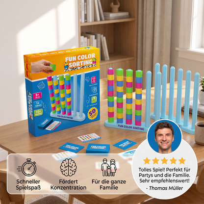 Color Stack Challenge – Rasantes Farbzuordnungsspiel für Partys und die ganze Familie