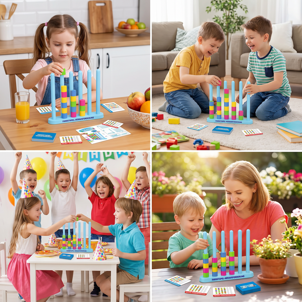 Color Stack Challenge – Rasantes Farbzuordnungsspiel für Partys und die ganze Familie