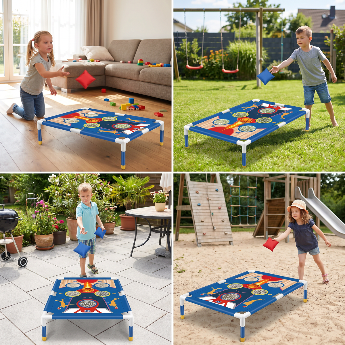 Sandsack Wurfspiel Set – Indoor & Outdoor Familienspiel