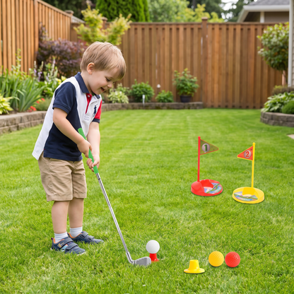 Kinder Golfspiel-Set mit Größenanpassbaren Schlägern - Perfekt für den Garten