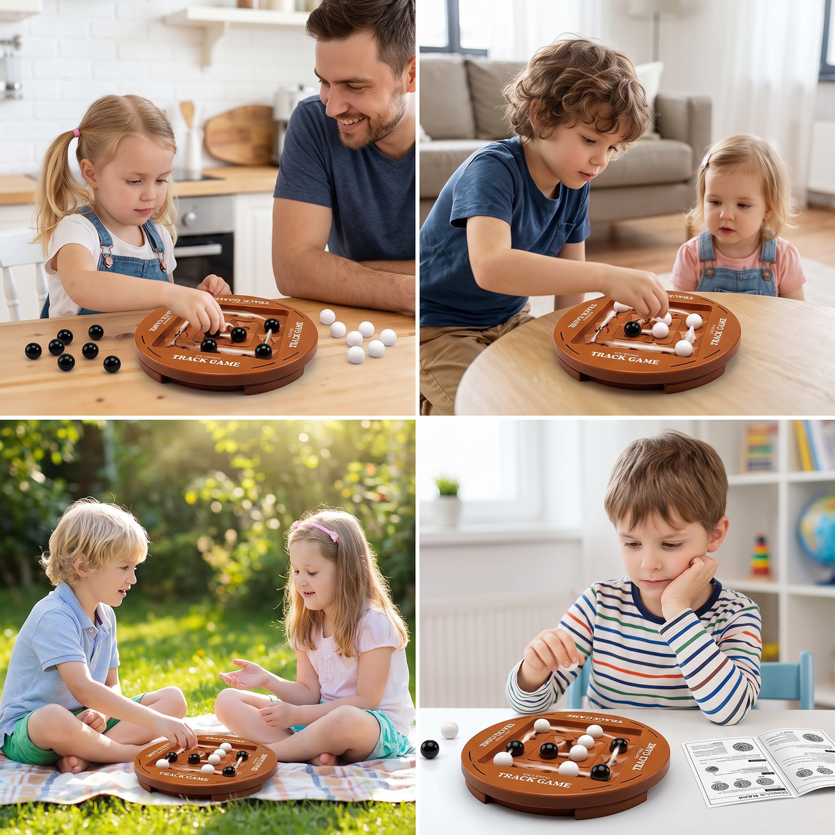 Drehbares Logik-Schachspiel – 4-Gewinnt-Strategie & Denkspiel für Kinder & Familie