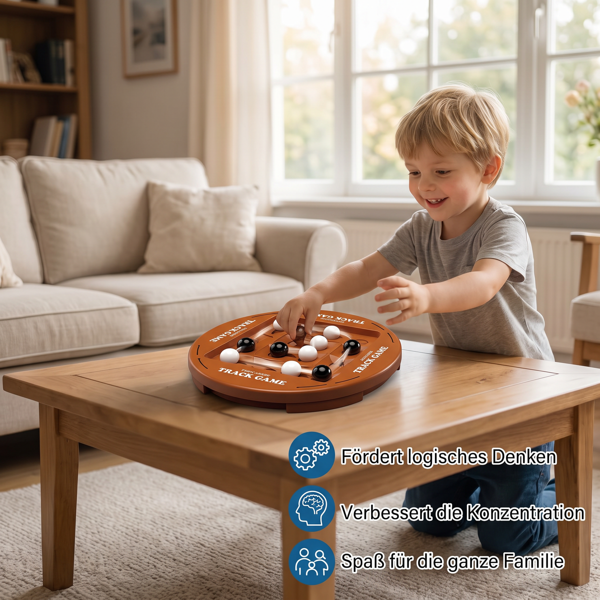 Drehbares Logik-Schachspiel – 4-Gewinnt-Strategie & Denkspiel für Kinder & Familie