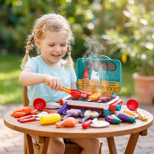 Mein erster BBQ-Grill – Kinderküche mit Rauch-Effekt und farbwechselnden Lebensmittel