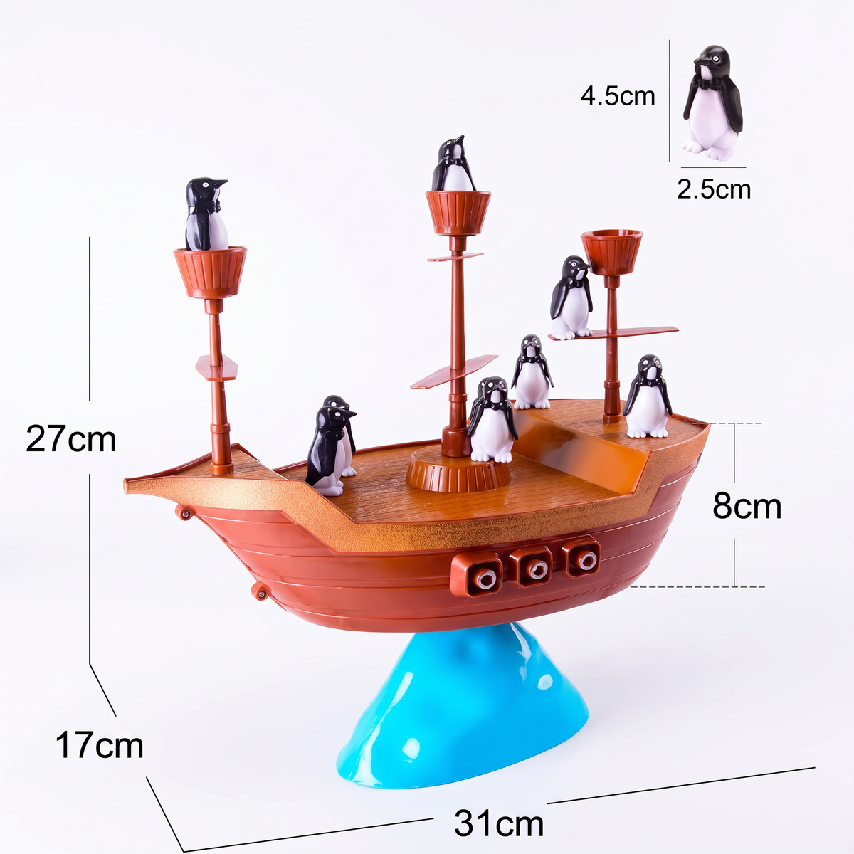 Pinguin Piraten Schiff Gleichgewichtsspiel