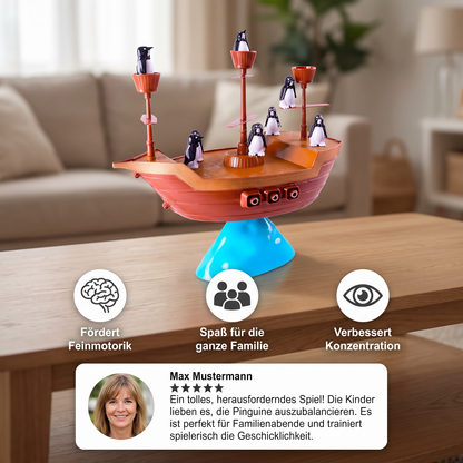 Pinguin Piraten Schiff Gleichgewichtsspiel